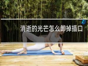 消逝的光芒怎么卸掉插口