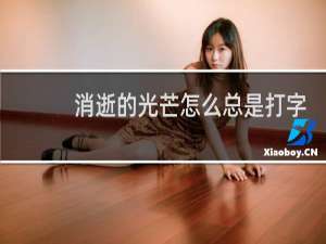 消逝的光芒怎么总是打字