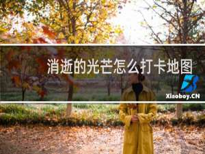 消逝的光芒怎么打卡地图