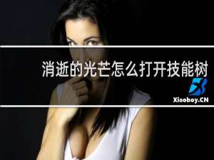消逝的光芒怎么打开技能树