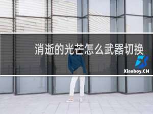 消逝的光芒怎么武器切换