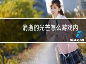 消逝的光芒怎么游戏内