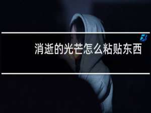 消逝的光芒怎么粘贴东西