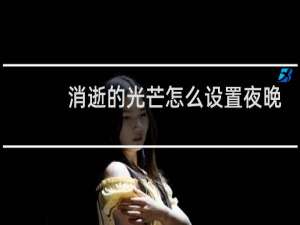 消逝的光芒怎么设置夜晚