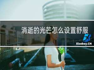 消逝的光芒怎么设置舒服