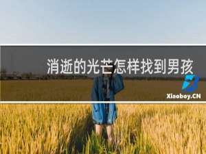 消逝的光芒怎样找到男孩