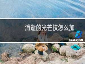 消逝的光芒技怎么加