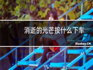 消逝的光芒按什么下车