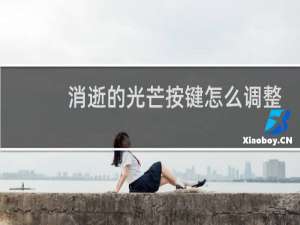 消逝的光芒按键怎么调整