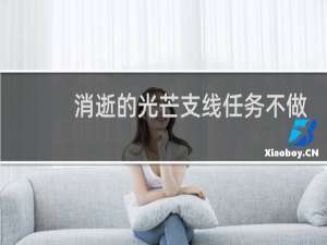消逝的光芒支线任务不做