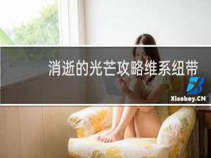 消逝的光芒攻略维系纽带