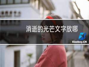 消逝的光芒文字放哪