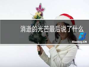 消逝的光芒最后说了什么