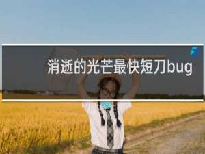 消逝的光芒最快短刀bug