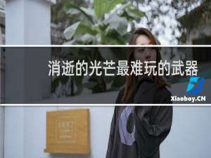 消逝的光芒最难玩的武器