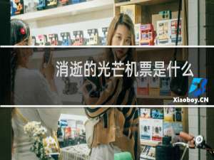 消逝的光芒机票是什么