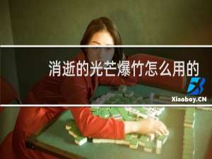 消逝的光芒爆竹怎么用的