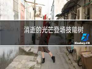 消逝的光芒登场技能树