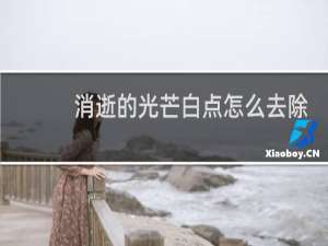 消逝的光芒白点怎么去除