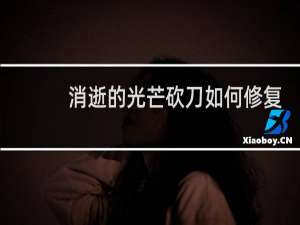 消逝的光芒砍刀如何修复