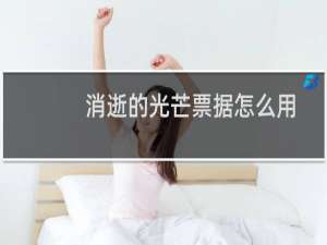 消逝的光芒票据怎么用
