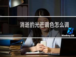 消逝的光芒调色怎么调