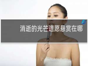 消逝的光芒遗愿悬赏在哪