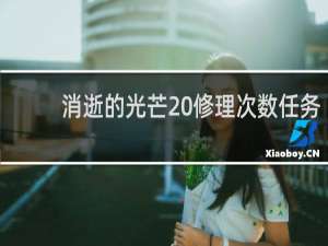 消逝的光芒 修理次数任务