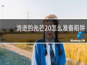 消逝的光芒 怎么准备陷阱