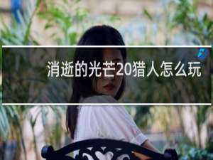 消逝的光芒 猎人怎么玩