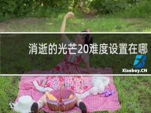 消逝的光芒 难度设置在哪