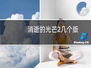 消逝的光芒2几个版