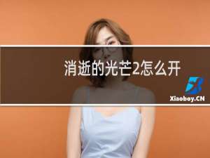 消逝的光芒2怎么开