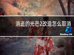 消逝的光芒2改造怎么取消