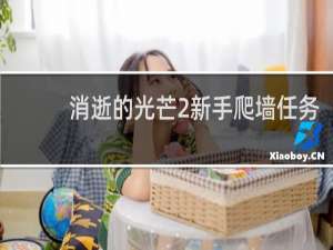 消逝的光芒2新手爬墙任务