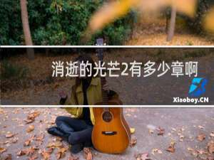 消逝的光芒2有多少章啊