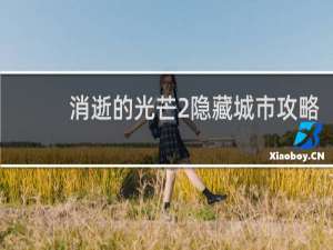 消逝的光芒2隐藏城市攻略