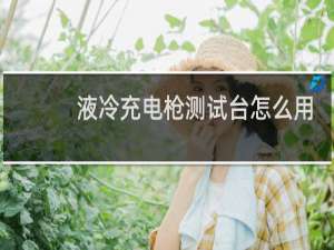 液冷充电枪测试台怎么用
