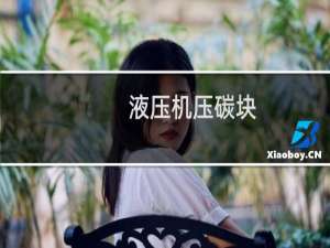 液压机压碳块