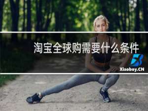 淘宝全球购需要什么条件