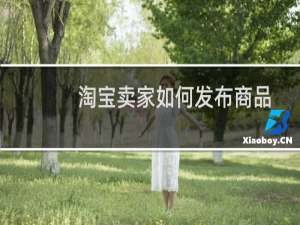 淘宝卖家如何发布商品宝贝？