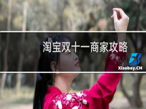 淘宝双十一商家攻略