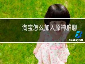 淘宝怎么加入原神群聊