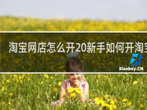 淘宝网店怎么开 新手如何开淘宝店