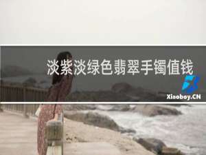 淡紫淡绿色翡翠手镯值钱吗