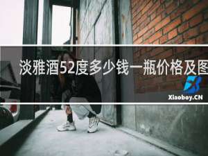 淡雅酒52度多少钱一瓶价格及图片