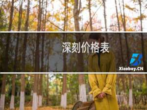 深刻价格表