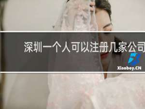深圳一个人可以注册几家公司