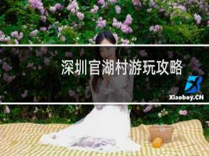 深圳官湖村游玩攻略