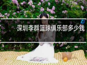 深圳李群篮球俱乐部多少钱